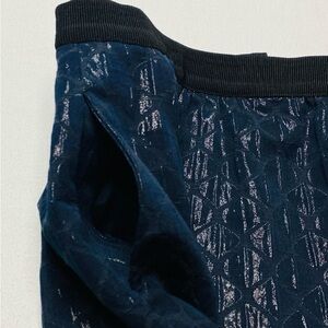 LOFT Women’s Petite Navy Black Metallic Geometric Jacquard Skirt 6P